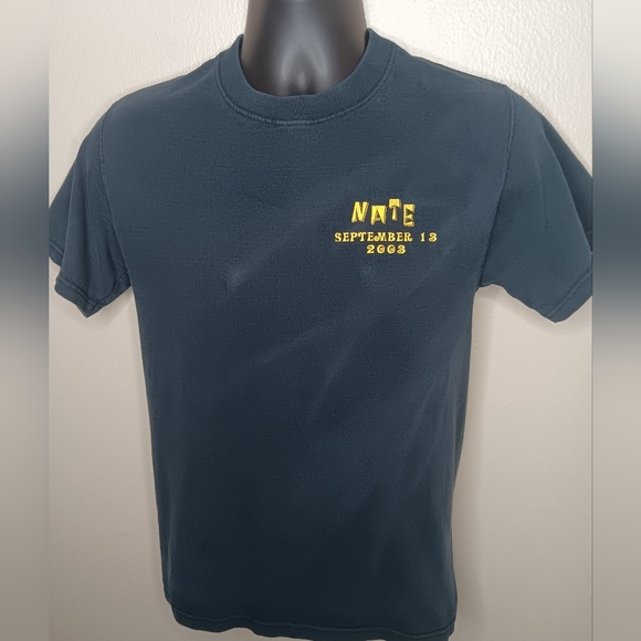 VTG Y2K Nate's Skate Shop Adult Small T-shirt Black Tee Skater FOTL 2003 - Picture 4 of 8